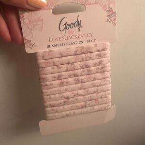 LoveShackFancy seamless elastic hair ties NWT
